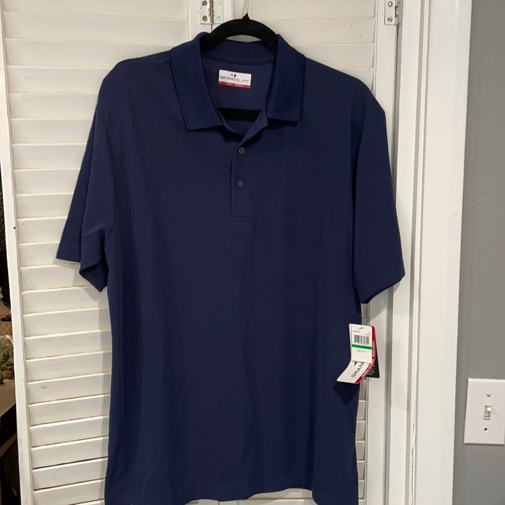 Brand New Men’s Navy Blue Grand Slam Performance Golf Polo